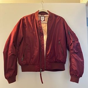 Bordeaux Bomber Jacket